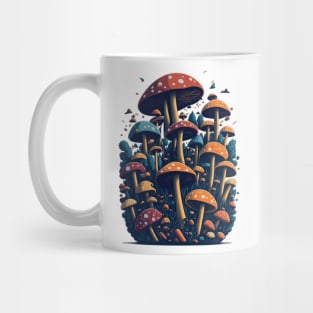 Сolorful mushrooms in hippie style Mug